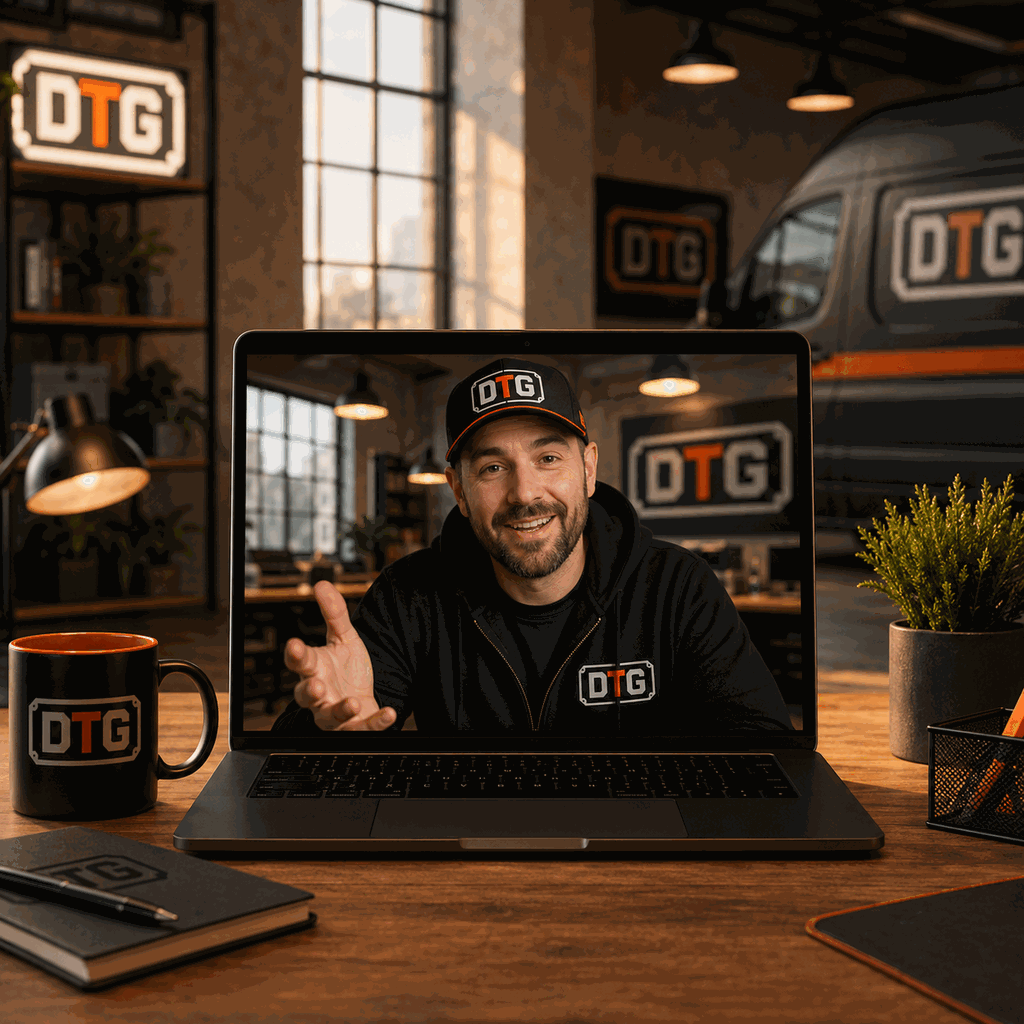 DTG operator on a video call