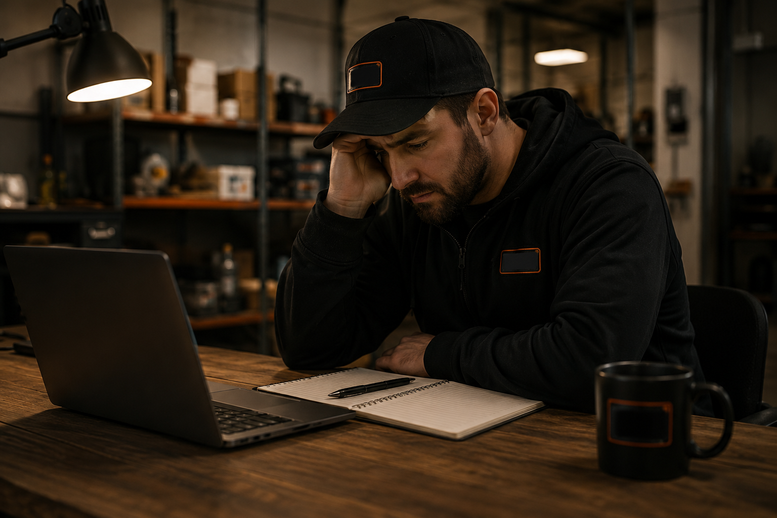 Operator distracted away from the desk while leads wait
