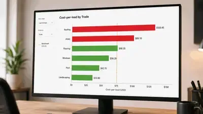 Ad spend benchmarks on a report