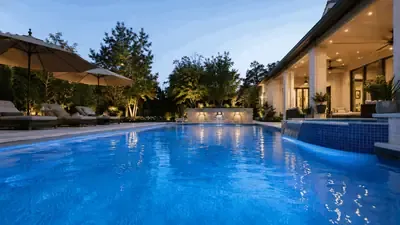 Newly built residential pool