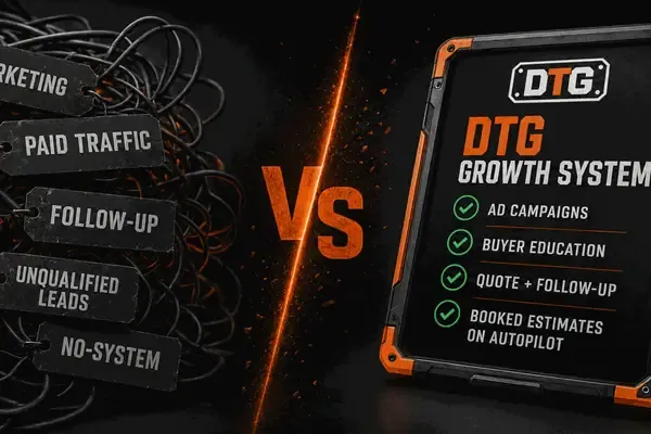 Tangled marketing chaos versus the installed DTG growth system — head to head