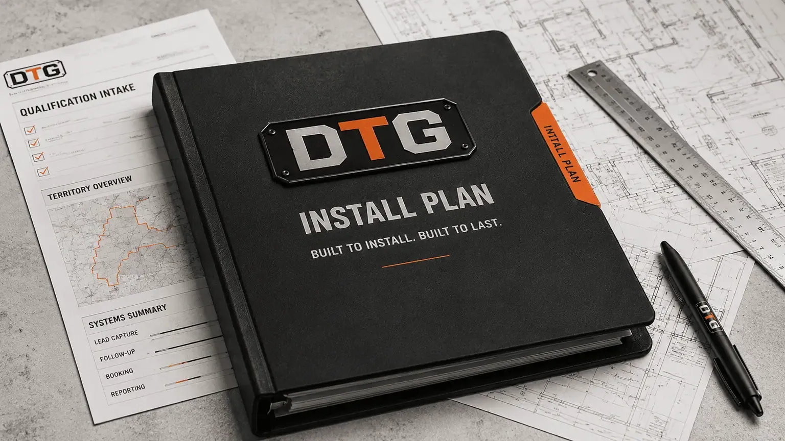 The DTG Install Plan — the system mapped out step by step
