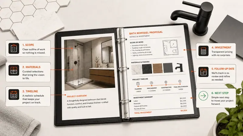 bath remodel marketing: the problem, cost, risk, and fix for each gap