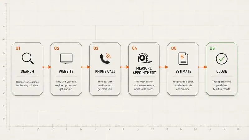flooring company marketing: the problem, cost, risk, and fix for each gap