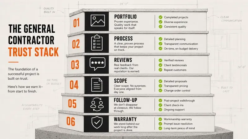 general contractor marketing: the problem, cost, risk, and fix for each gap