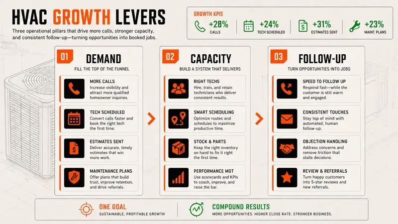 hvac business growth: the problem, cost, risk, and fix for each gap