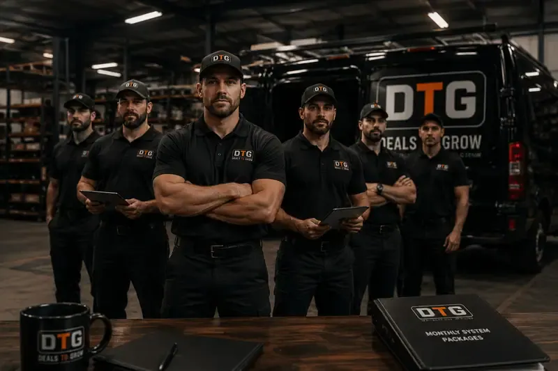 Scale and dominate — booked-out calendar and a branded fleet
